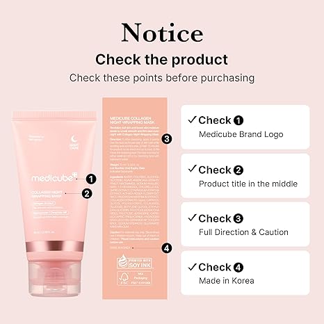 Medicube Collagen Overnight Wrapping Peel Off Facial Mask Pack, 75ml